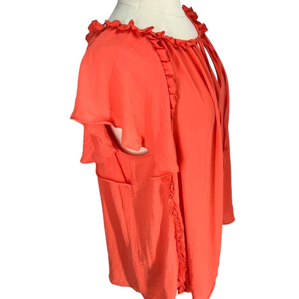 WORTHINGTON Ruffle Blouse SZ X-Large - Picture 3 of 11